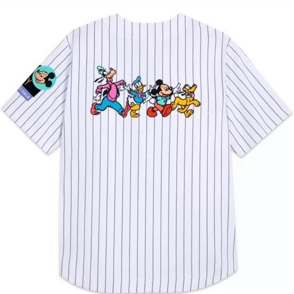 Mickey Mouse ''Walt Disney Cartoon Pals'' Baseball Jersey for Adults♥️XL